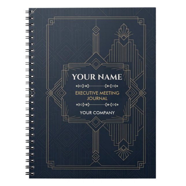 Personalized Executive Meeting Notebook Notizblock (Vorderseite)