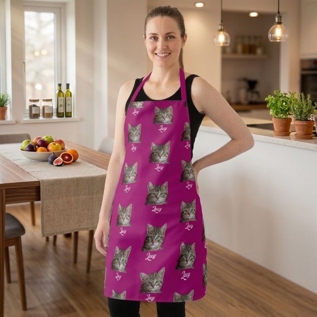 Personalized Face and Name Apron, Custom Photo Schürze (Von Creator hochgeladen)