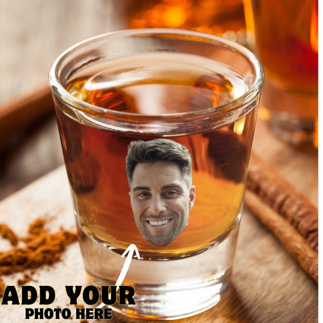 Personalized Face Picture Fun Birthday Party Photo Schnapsglas (Von Creator hochgeladen)