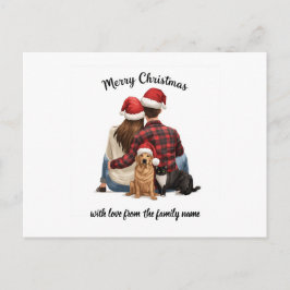 Personalized Family Christmas 2025 Feiertagspostkarte