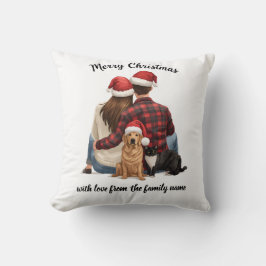 Personalized Family Christmas 2025 Kissen