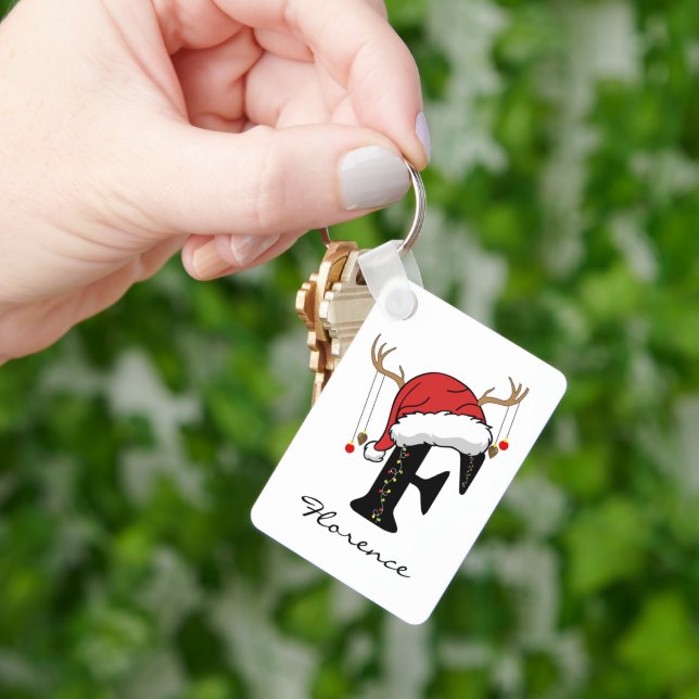 Personalized Family Christmas Keychain for Friends Schlüsselanhänger (Hand)