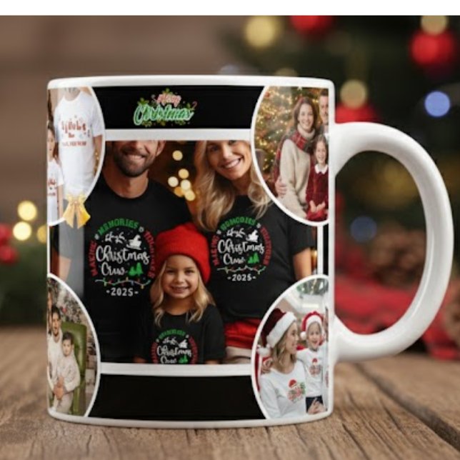 Personalized Family Christmas Mug 2025 Jumbo-Tasse (Von Creator hochgeladen)