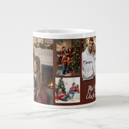 Personalized Family Christmas Photo Mug Jumbo-Tasse