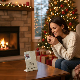 “Personalized Family Christmas Photo Stand” Sockelschild