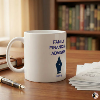 Personalized Family Financial Advisor Coffee Kaffeetasse