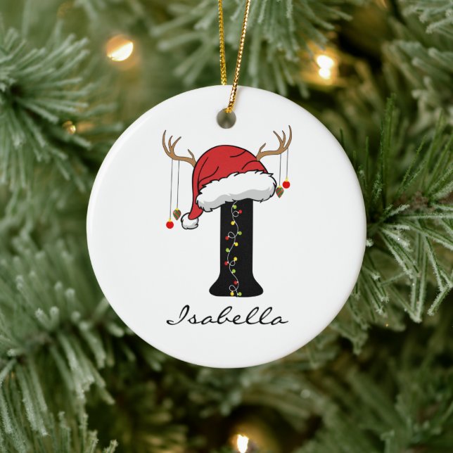 Personalized Family Monogram Ornament for Friends (Baum)