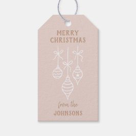 Personalized Family Name Merry Christmas Bauble Geschenkanhänger