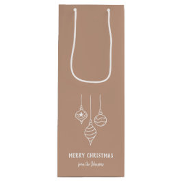 Personalized Family Name Merry Christmas Bauble Geschenktüte Für Weinflaschen