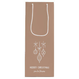 Personalized Family Name Merry Christmas Bauble Geschenktüte Für Weinflaschen