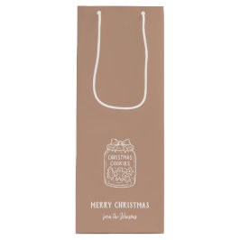 Personalized Family Name Merry Christmas Cookies Geschenktüte Für Weinflaschen