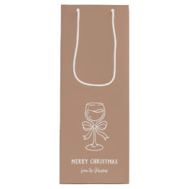 Personalized Family Name Merry Christmas Drink Geschenktüte Für Weinflaschen