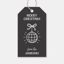 Personalized Family Name Merry Christmas Geschenkanhänger