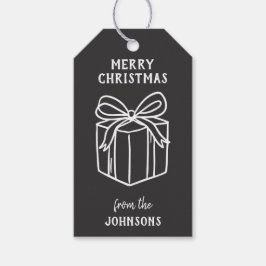 Personalized Family Name Merry Christmas Present Geschenkanhänger