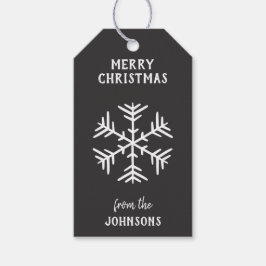 Personalized Family Name Merry Christmas Snowflake Geschenkanhänger