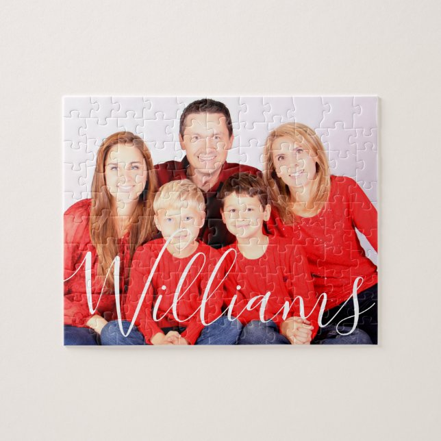 Personalized Family Name Photo Puzzle (Horizontal)