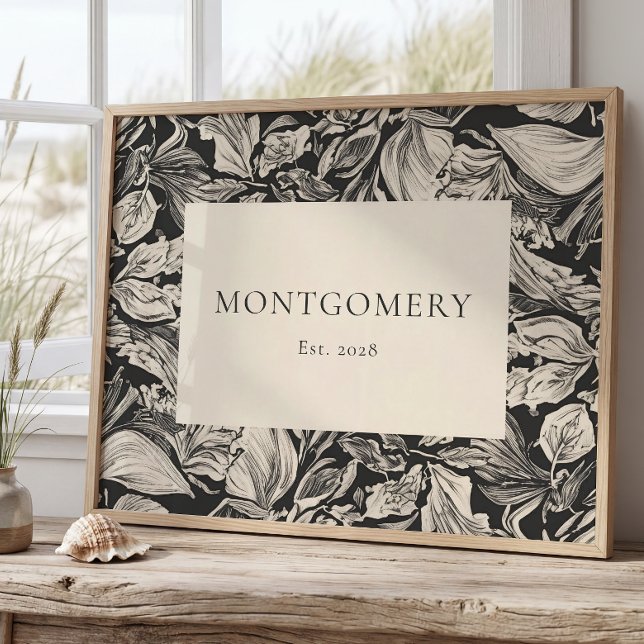 Personalized Family Name Poster Farmhouse Decor (Von Creator hochgeladen)