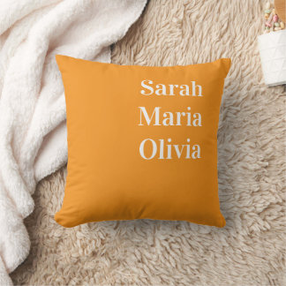 Personalized Family Name Throw Pillow Case, Custom Kissen