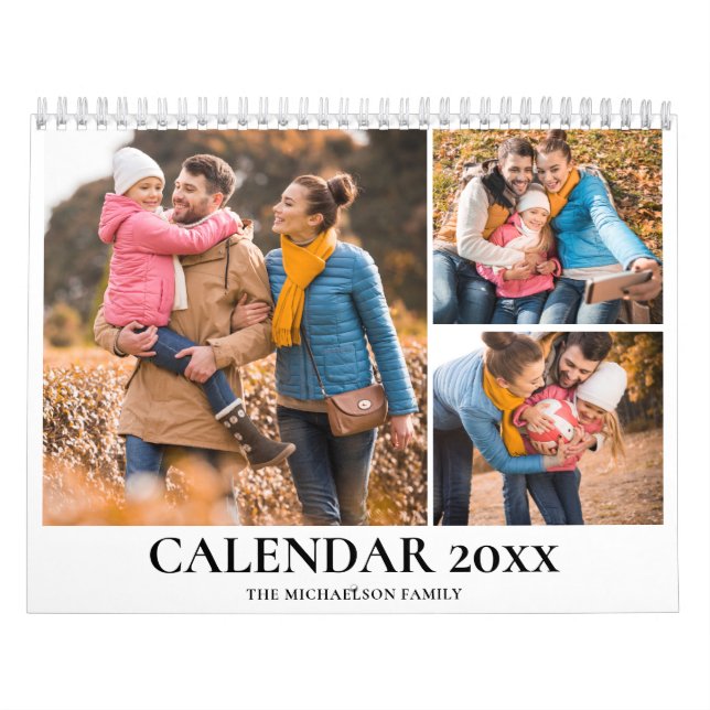 Personalized Family Photo Collage Kalender (Titelbild)