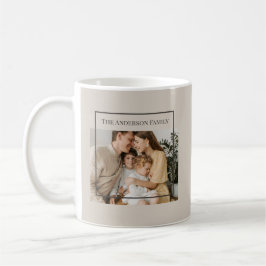Personalized Family Photo | Custom Family Name  Kaffeetasse