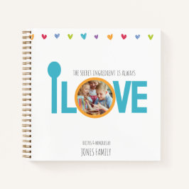 Personalized Family Recipe LOVE Notebook Notizbuch