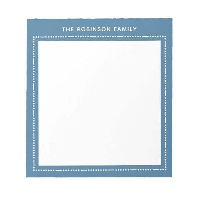 Personalized Family Stationery Custom Notepad Notizblock (Vorderseite)