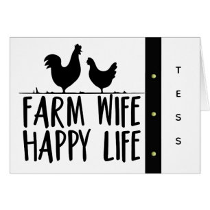 Personalized Farm Wife Happy Life Design