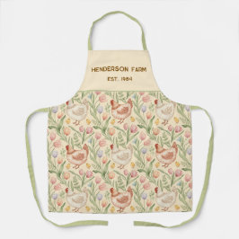 Personalized Farmhouse Hen Apron Schürze