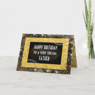 Personalized Father Birthday Greetings Card Karte