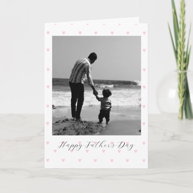 Personalized Father’s Day Photo Greetings Card Karte (Vorderseite)