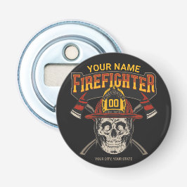 Personalized Fireman Skull Helmet Achse Firefighte Flaschenöffner