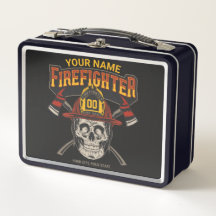 Personalized Fireman Skull Helmet Achse Firefighte