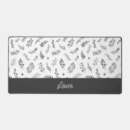 Personalized Floral Design Desk Mat  Schreibtischunterlage