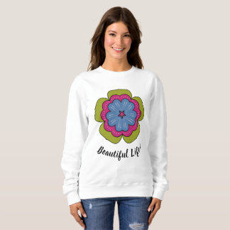 Personalized Floral Graphic Women's Sweatshirt