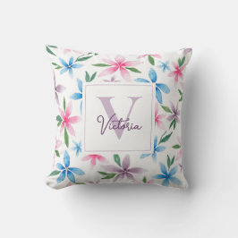 Personalized Floral Kissen