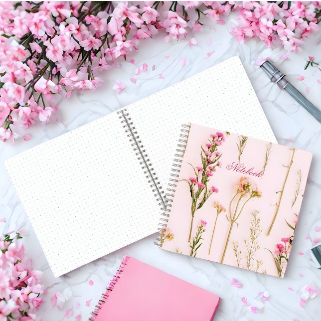 Personalized Floral Spiral Notebook Notizbuch (Von Creator hochgeladen)