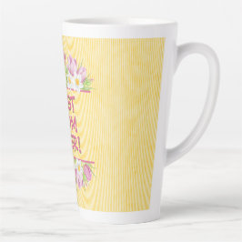 Personalized Floral Tulip and Daffodil Milchtasse