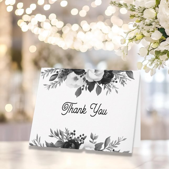 Personalized Floral Wedding Thank You Notes Dankeskarte (Von Creator hochgeladen)