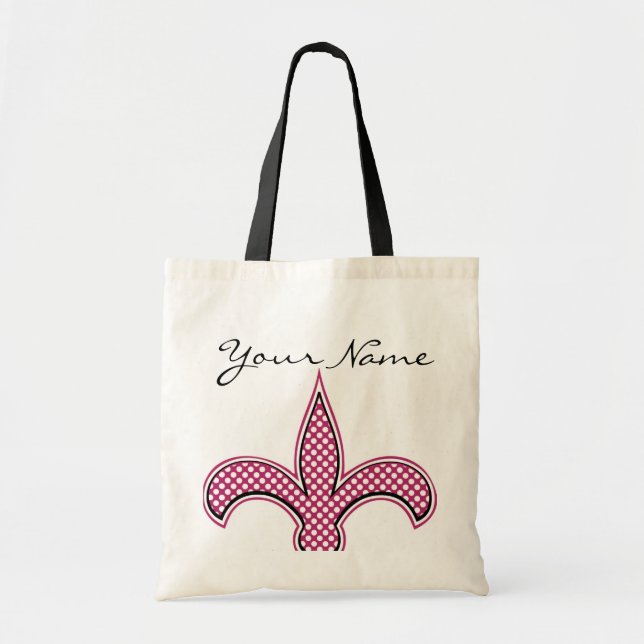 Personalized Fluer de Bag mit Ihrem Namen oder Tragetasche (Vorne)