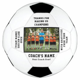 Personalized Football Team Coach with Photo Text Fußball