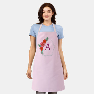 Personalized for Women Custom Family Cooking Pink Schürze