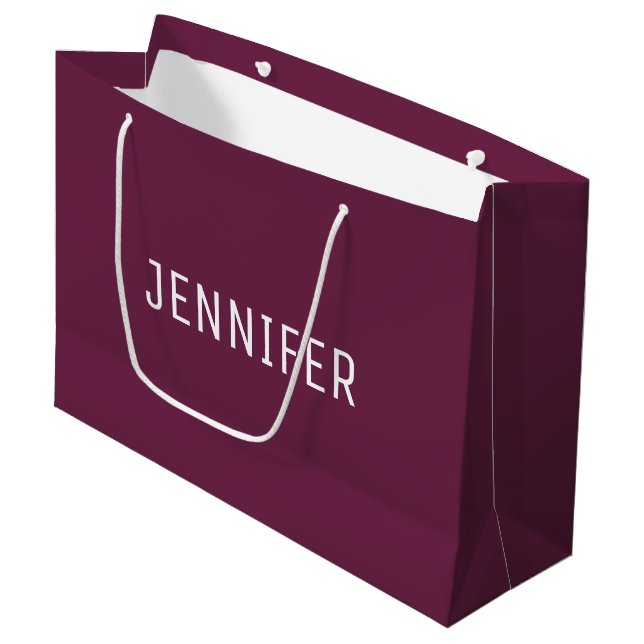 Personalized Formal Design Large Gift Bag Große Geschenktüte (Vorderseite Schrägansicht)