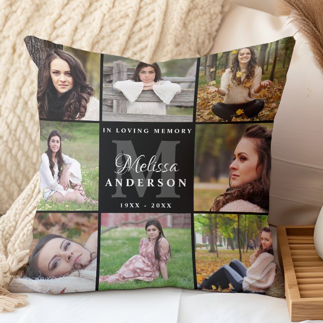 Personalized Foto Collage Keepsake Memorial Kissen (Von Creator hochgeladen)