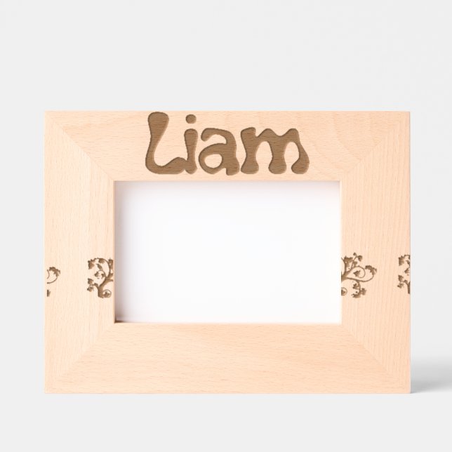 Personalized Foto von Frame Liam / Frame Foto Liam Geätzte Rahmen (Vorderseite)