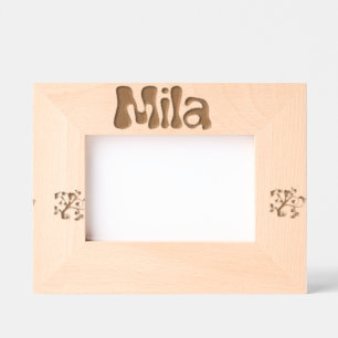 Personalized Foto von Frame Mila / Bilderrahmen Mi Geätzte Rahmen