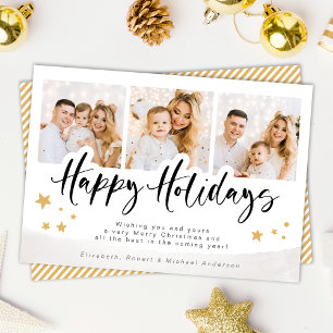 Personalized Foto von Happy Holidays Christmas Karte
