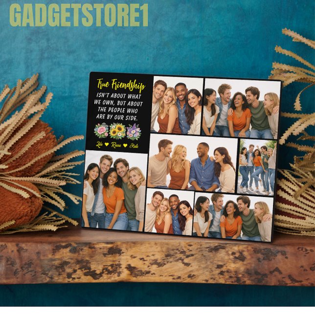 Personalized Friendship | Best Friend Fotoplatte (Personalized Friendship | Best Friend Plaque
)