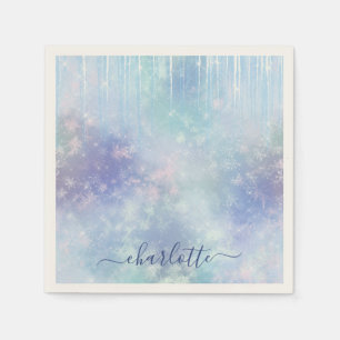 Personalized Frozen Icicles Serviette