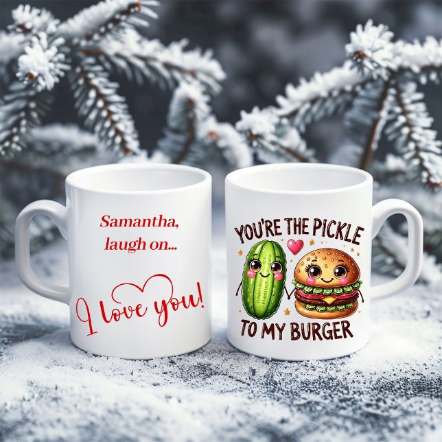 Personalized Funny Food Mug Valentine Gift for Her Kaffeetasse (Personalized Funny Food Mug Valentine Gift for Her)