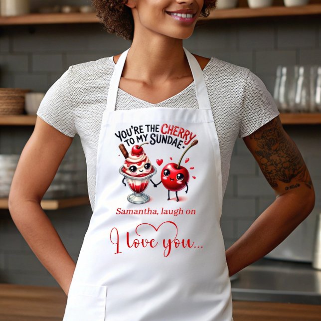 Personalized Funny Food Romantic Valentine Apron Schürze (Personalized Funny Food Romantic Valentine Apron)